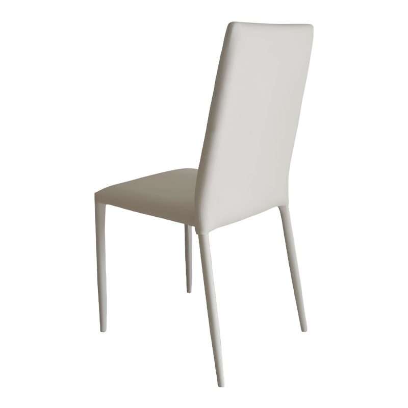 Sedia Vanity bianco di Powerlan.