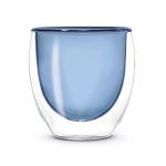 Set 2 bicchierini doppia parete blu WD Lifestyle.