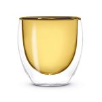 Set 2 bicchierini doppia parete giallo WD Lifestyle.