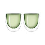 Set 2 bicchierini doppia parete verde WD Lifestyle.