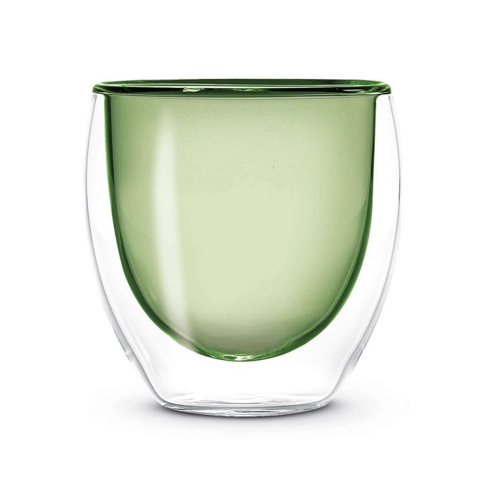 Set 2 bicchierini doppia parete verde WD Lifestyle.