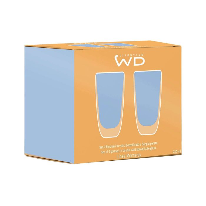 Set 2 bicchieri doppia parete WD Lifestyle.