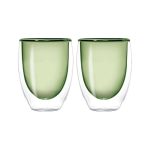 Set 2 bicchieri doppia parete verde WD Lifestyle.