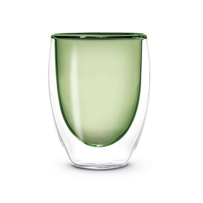 Set 2 bicchieri doppia parete verde WD Lifestyle.