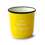 Set 6 tazzine caffè colorate con aforismi di WE Lifestyle.