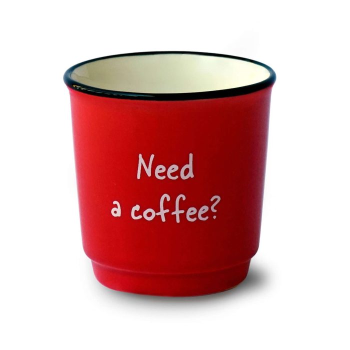 Set 6 tazzine caffè colorate con aforismi di WE Lifestyle.