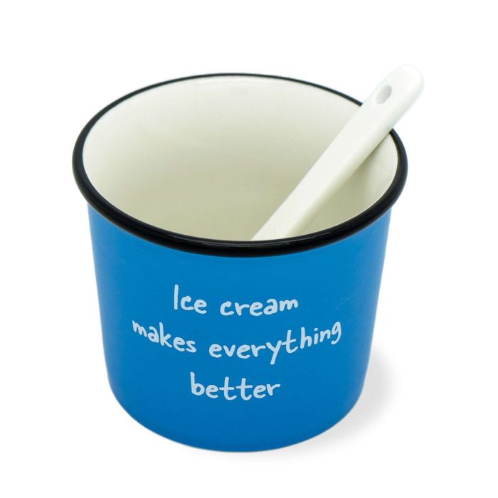 Set 4 coppette gelato colorate con aforismi di WE Lifestyle.