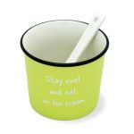 Set 4 coppette gelato colorate con aforismi di WE Lifestyle.