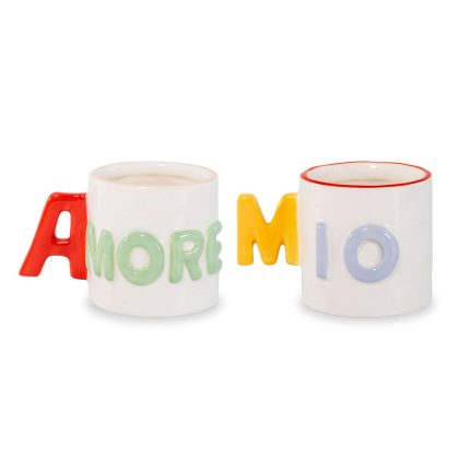Set 2 tazzine da caffè Amore Mio di WD Lifestyle.