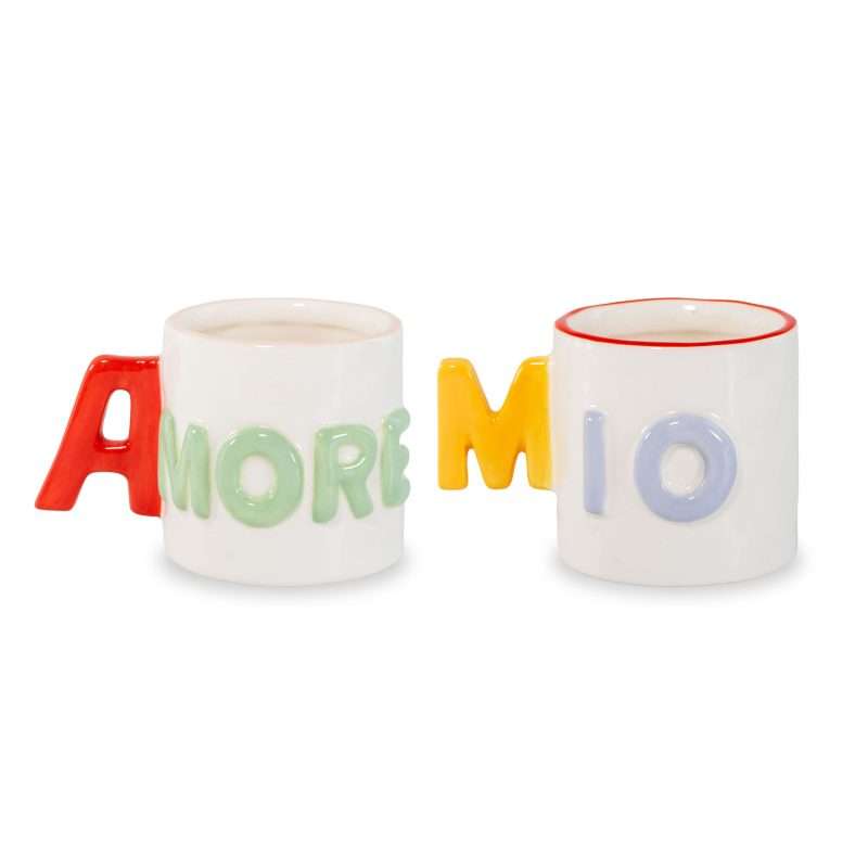 Set 2 tazzine da caffè Amore Mio di WD Lifestyle.