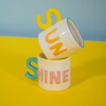 Set 2 tazzine da caffè Sun Shine di WD Lifestyle.